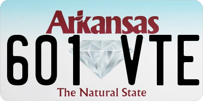 AR license plate 601VTE