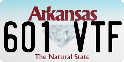 AR license plate 601VTF