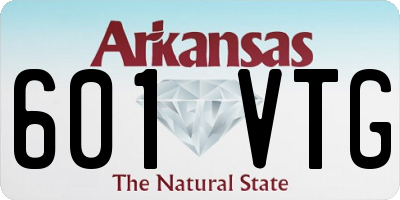 AR license plate 601VTG