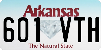 AR license plate 601VTH