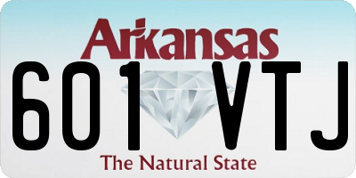 AR license plate 601VTJ