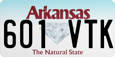 AR license plate 601VTK