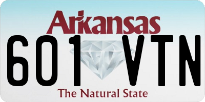 AR license plate 601VTN