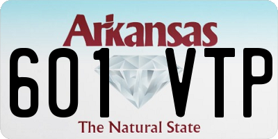 AR license plate 601VTP