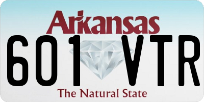 AR license plate 601VTR