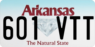 AR license plate 601VTT