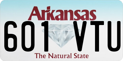 AR license plate 601VTU