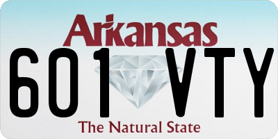 AR license plate 601VTY