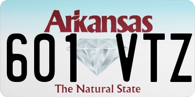 AR license plate 601VTZ