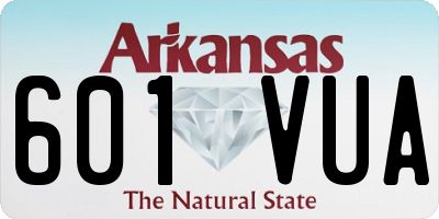 AR license plate 601VUA