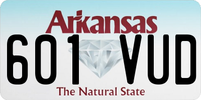 AR license plate 601VUD