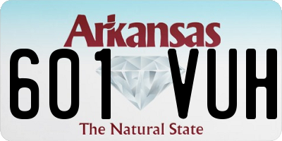 AR license plate 601VUH