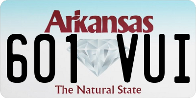 AR license plate 601VUI