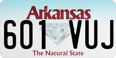 AR license plate 601VUJ