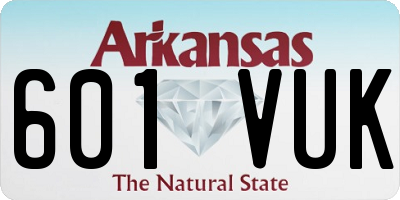 AR license plate 601VUK