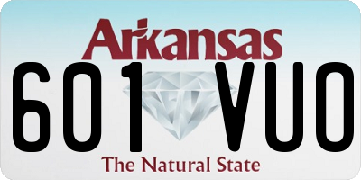 AR license plate 601VUO