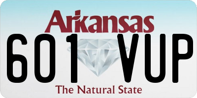 AR license plate 601VUP