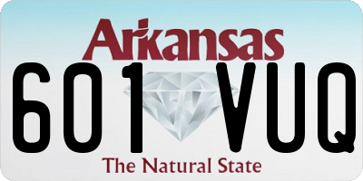 AR license plate 601VUQ