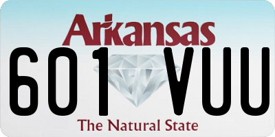 AR license plate 601VUU