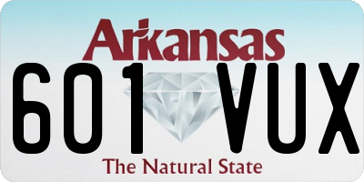 AR license plate 601VUX