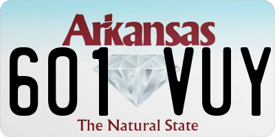 AR license plate 601VUY