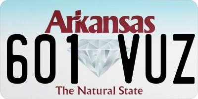 AR license plate 601VUZ