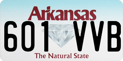 AR license plate 601VVB