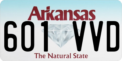 AR license plate 601VVD