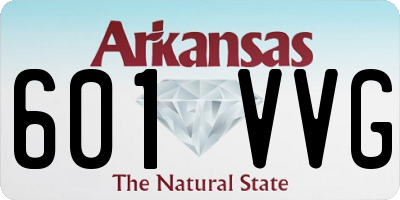 AR license plate 601VVG