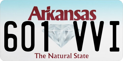 AR license plate 601VVI