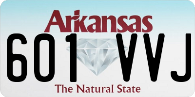 AR license plate 601VVJ