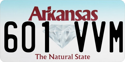 AR license plate 601VVM