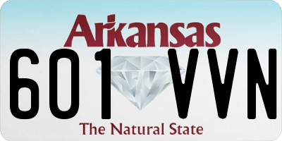 AR license plate 601VVN