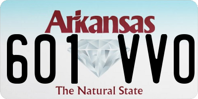 AR license plate 601VVO