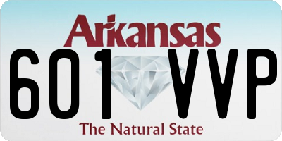 AR license plate 601VVP
