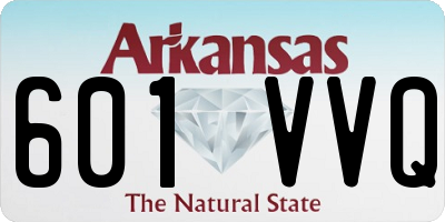 AR license plate 601VVQ