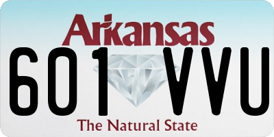 AR license plate 601VVU