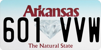 AR license plate 601VVW