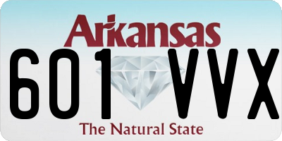 AR license plate 601VVX
