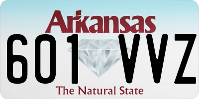 AR license plate 601VVZ