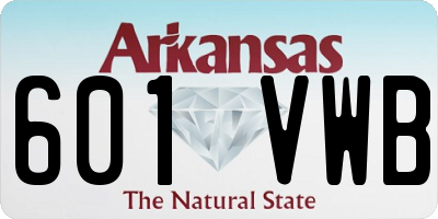 AR license plate 601VWB