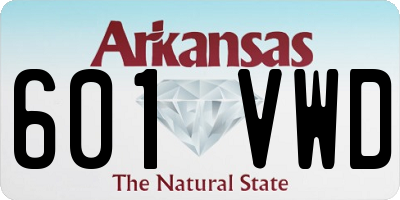 AR license plate 601VWD