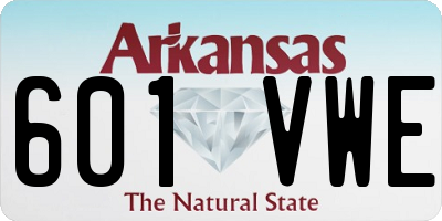 AR license plate 601VWE