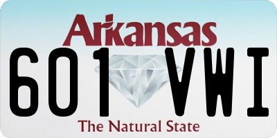 AR license plate 601VWI
