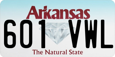 AR license plate 601VWL