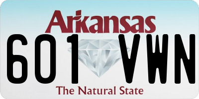 AR license plate 601VWN
