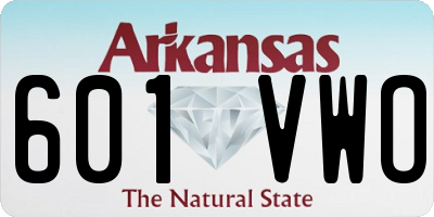 AR license plate 601VWO