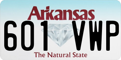 AR license plate 601VWP