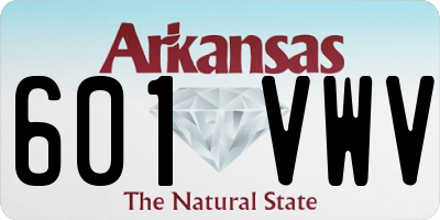 AR license plate 601VWV