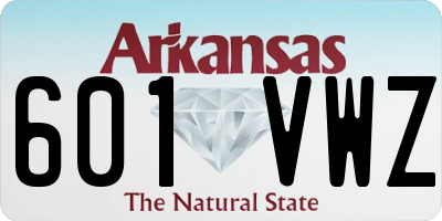 AR license plate 601VWZ